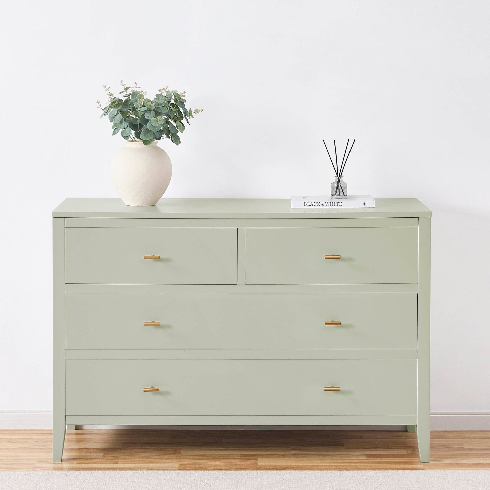 Poppy 4 Drawer Chest - Sage Green - DUSK