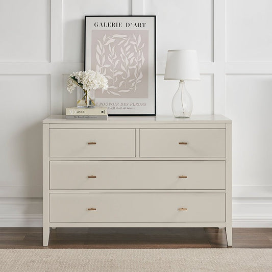 Poppy 4 Drawer Chest - Stone - DUSK