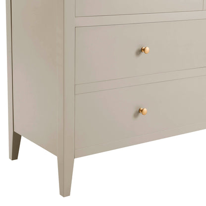 Poppy 4 Drawer Chest - Taupe - DUSK