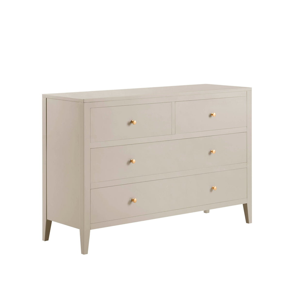 Poppy 4 Drawer Chest - Taupe - DUSK