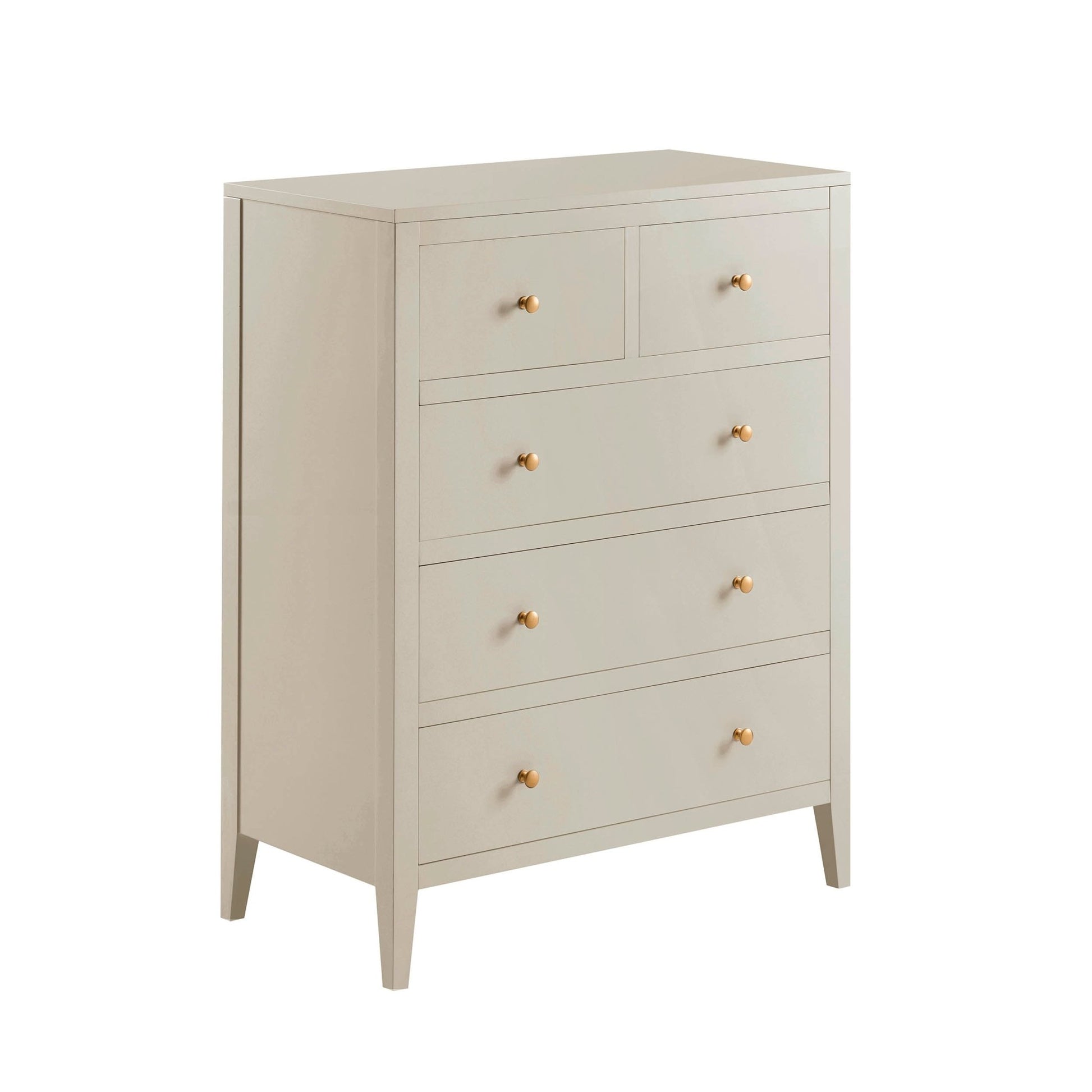 Poppy 5 Drawer Chest - Cream - DUSK