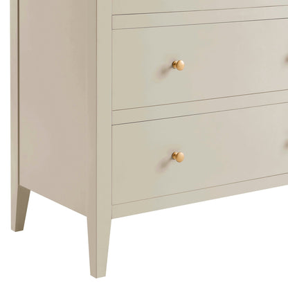 Poppy 5 Drawer Chest - Cream - DUSK