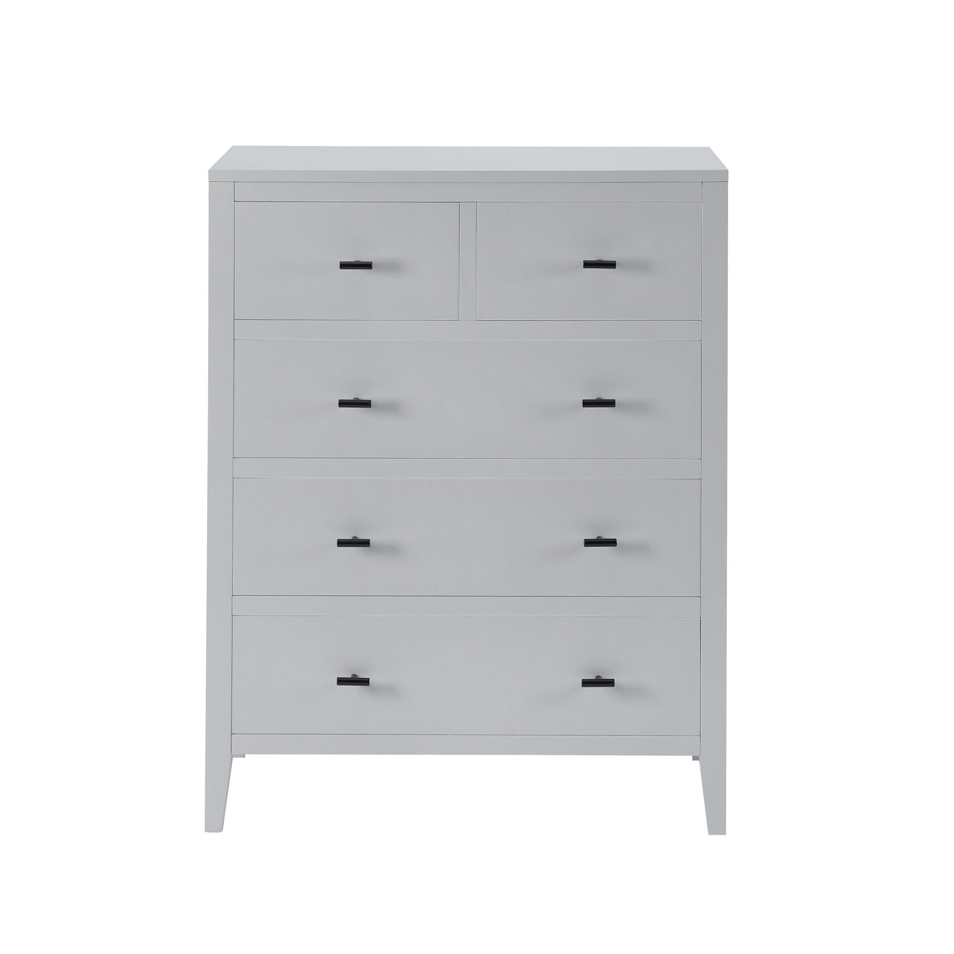 Poppy 5 Drawer Chest - Grey - DUSK