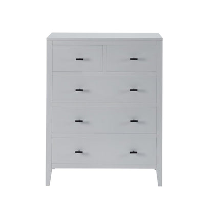 Poppy 5 Drawer Chest - Grey - DUSK