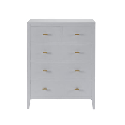 Poppy 5 Drawer Chest - Grey - DUSK