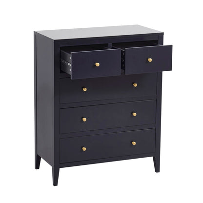 Poppy 5 Drawer Chest - Midnight - DUSK