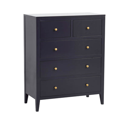 Poppy 5 Drawer Chest - Midnight - DUSK