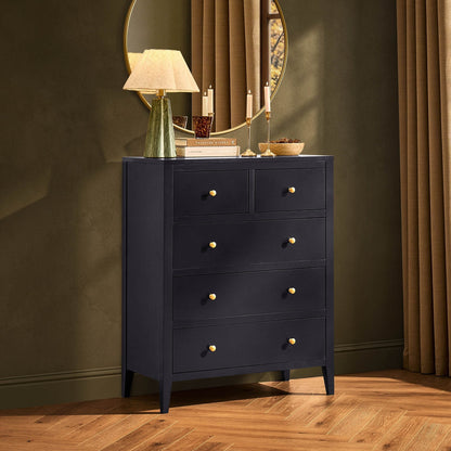 Poppy 5 Drawer Chest - Midnight - DUSK