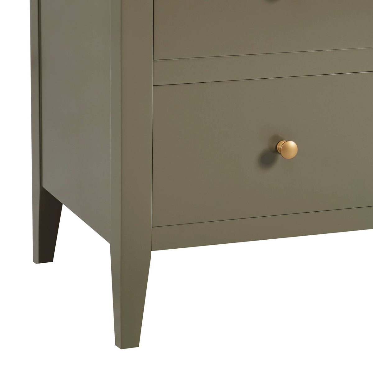 Poppy 5 Drawer Chest - Muted Moss Green - DUSK
