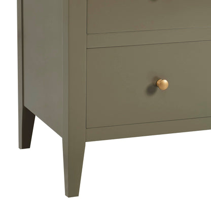 Poppy 5 Drawer Chest - Muted Moss Green - DUSK