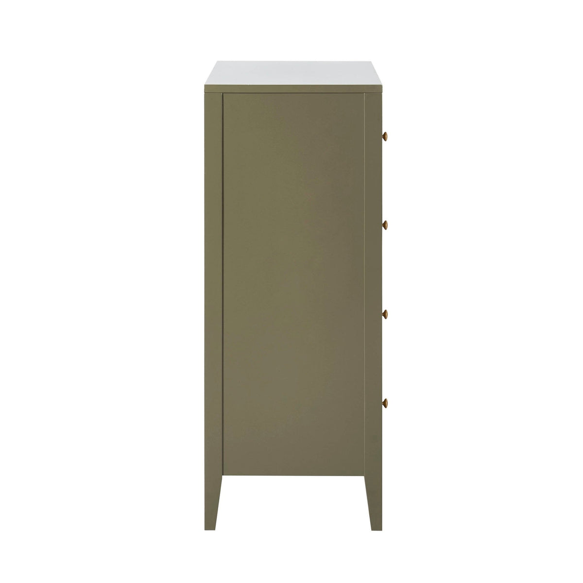 Poppy 5 Drawer Chest - Muted Moss Green - DUSK