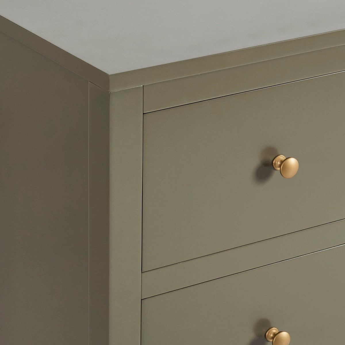 Poppy 5 Drawer Chest - Muted Moss Green - DUSK