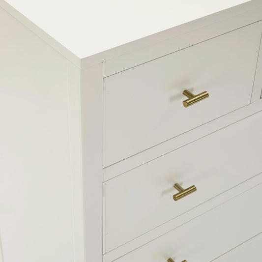 Poppy 5 Drawer Chest - Stone - DUSK