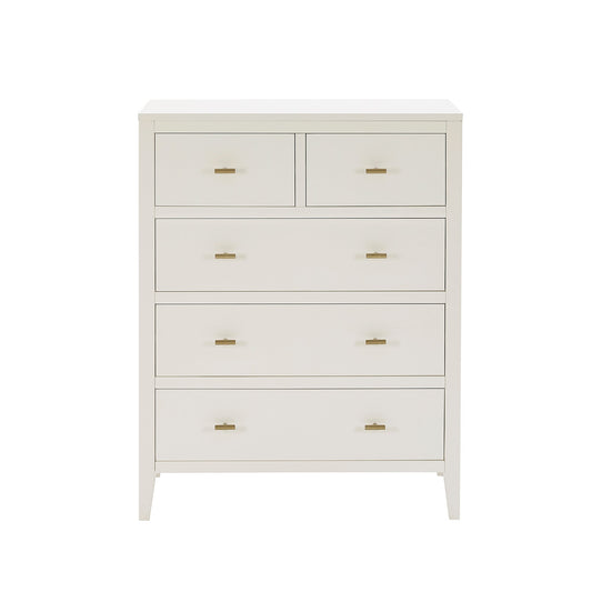 Poppy 5 Drawer Chest - Stone - DUSK