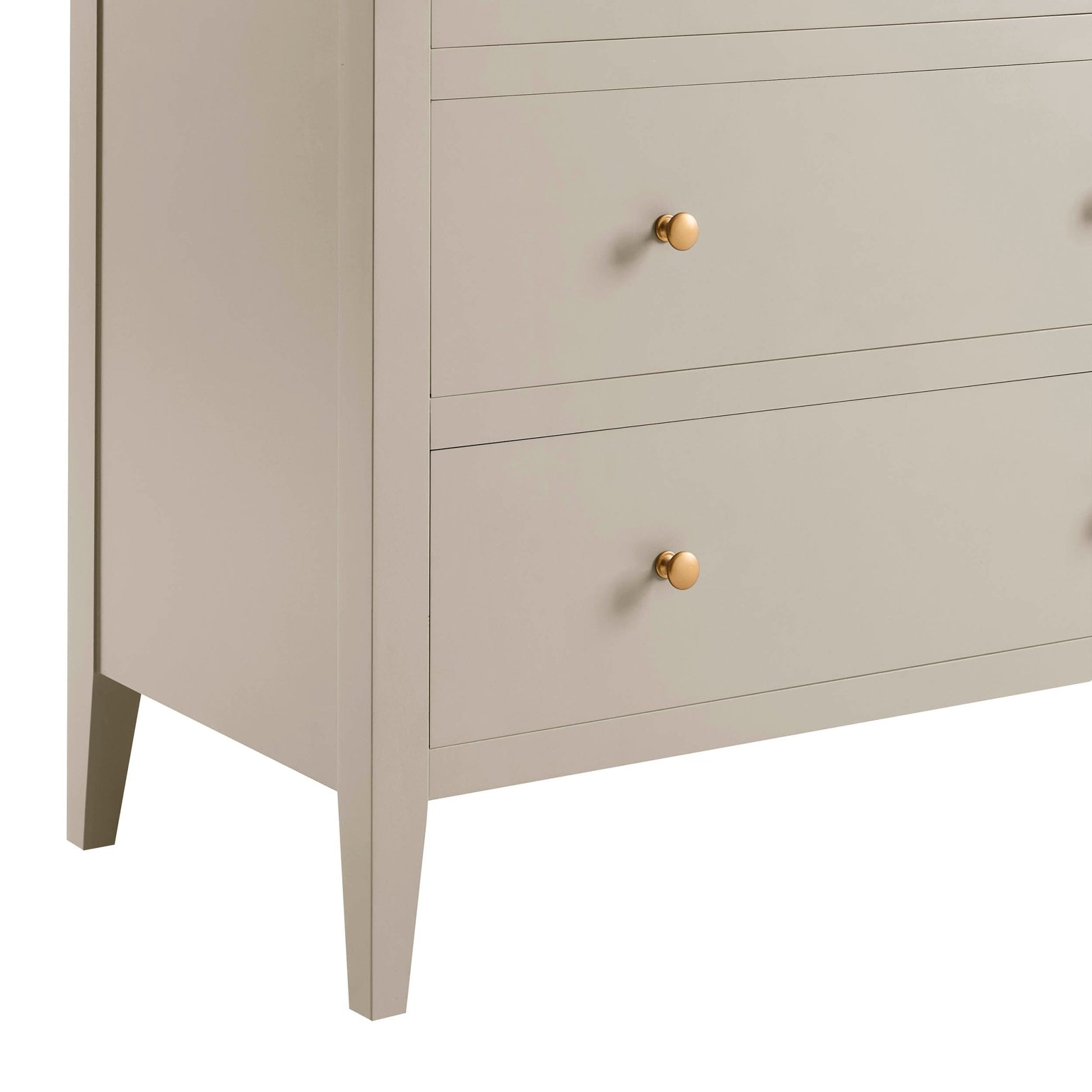 Poppy 5 Drawer Chest - Taupe - DUSK