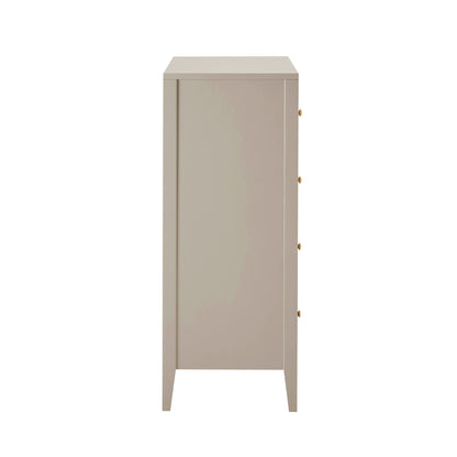 Poppy 5 Drawer Chest - Taupe - DUSK