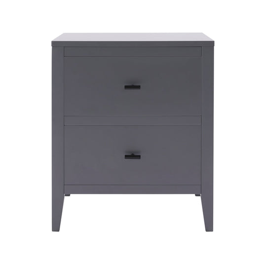 Poppy Bedside Table - Charcoal - DUSK