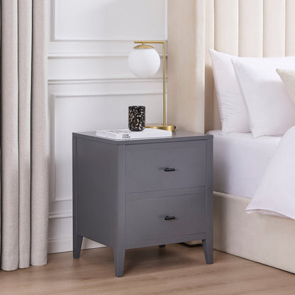 Poppy Bedside Table - Charcoal - DUSK