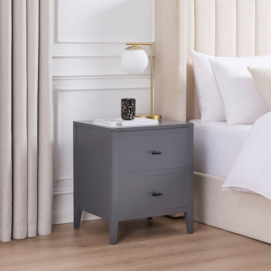 Poppy Bedside Table - Charcoal - DUSK