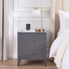 Poppy Bedside Table - Charcoal - DUSK