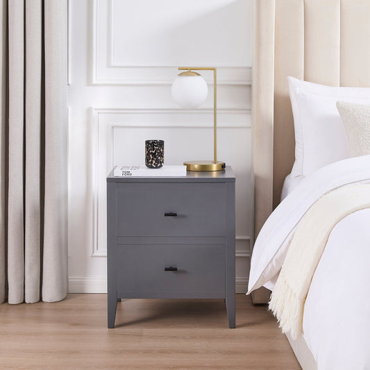 Poppy Bedside Table - Charcoal - DUSK