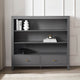 Poppy Bookshelf with Drawer - Charcoal - DUSK