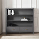 Poppy Bookshelf with Drawer - Charcoal - DUSK