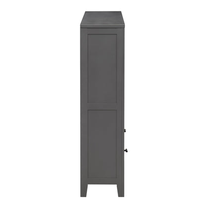 Poppy Bookshelf with Drawer - Charcoal - DUSK