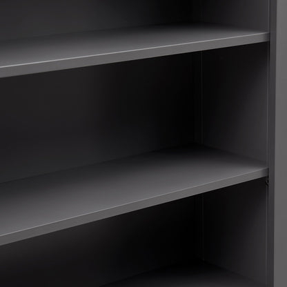 Poppy Bookshelf with Drawer - Charcoal - DUSK