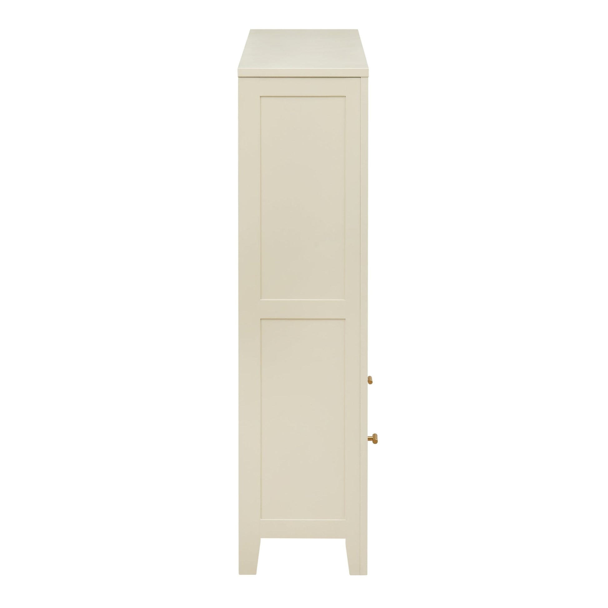 Poppy Bookshelf with Drawer - Cream - DUSK