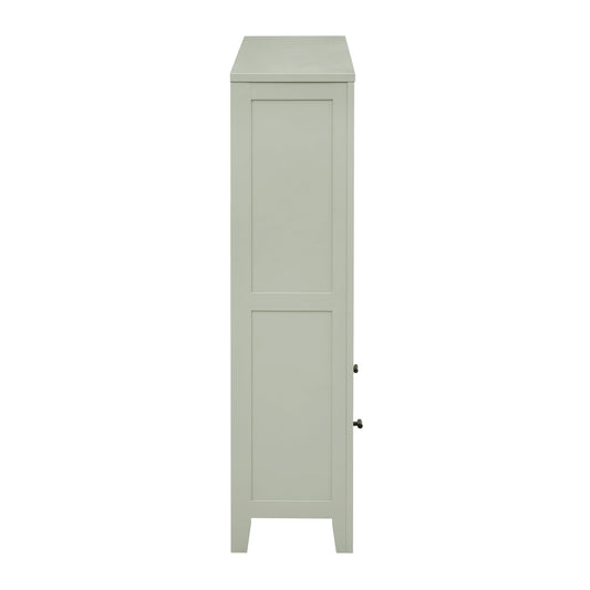 Poppy Bookshelf with Drawer - Sage Green - DUSK