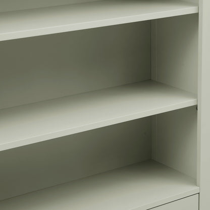 Poppy Bookshelf with Drawer - Sage Green - DUSK