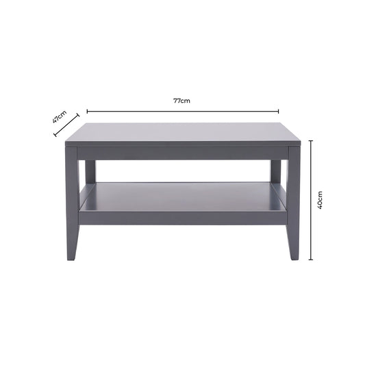 Poppy Coffee Table - Charcoal - DUSK