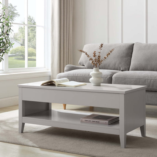 Poppy Coffee Table Desk - Grey - DUSK