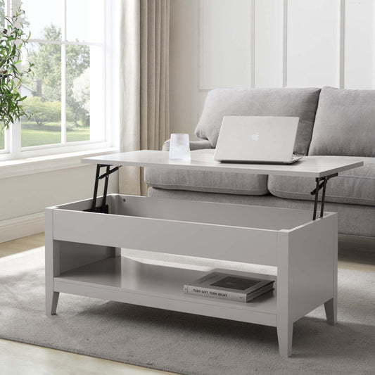 Poppy Coffee Table Desk - Grey - DUSK