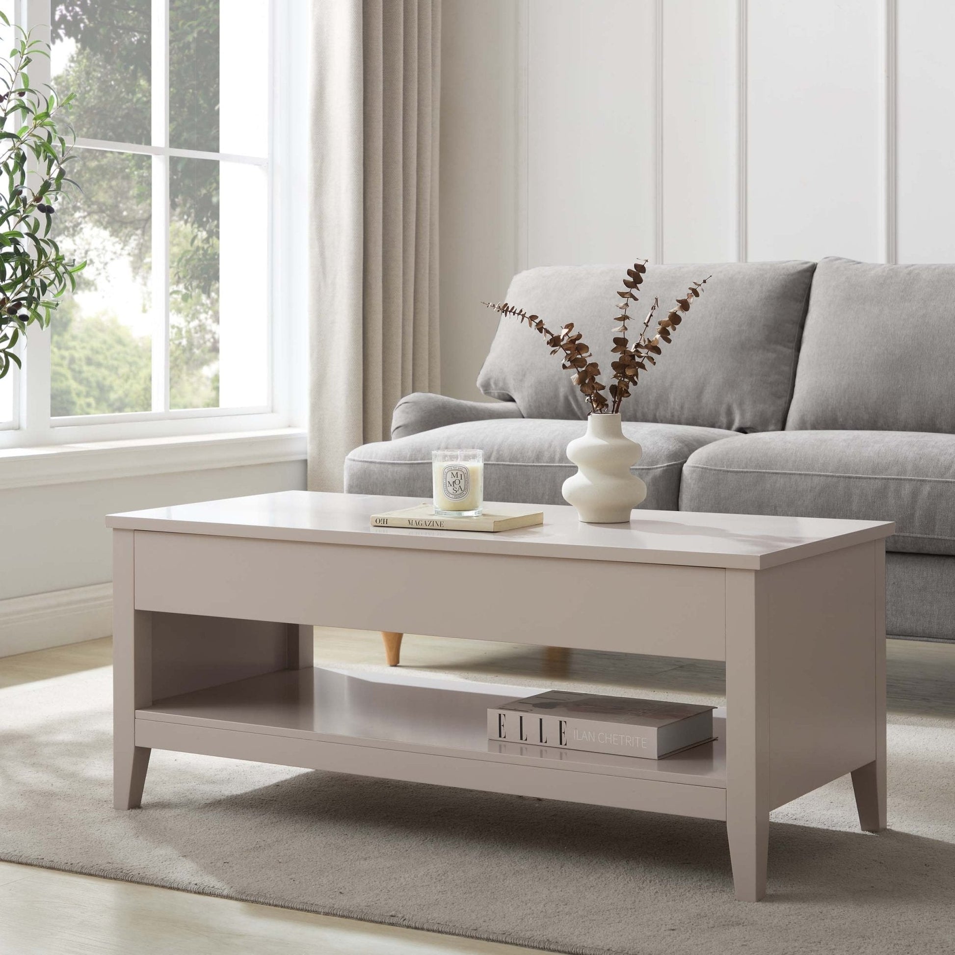 Poppy Coffee Table Desk - Pebble - DUSK