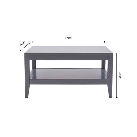 Poppy Coffee Table - Grey - DUSK