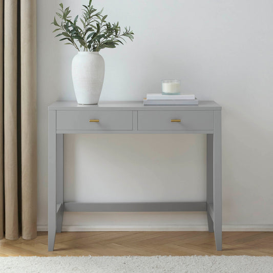 Poppy Console Dressing Table - Grey - DUSK