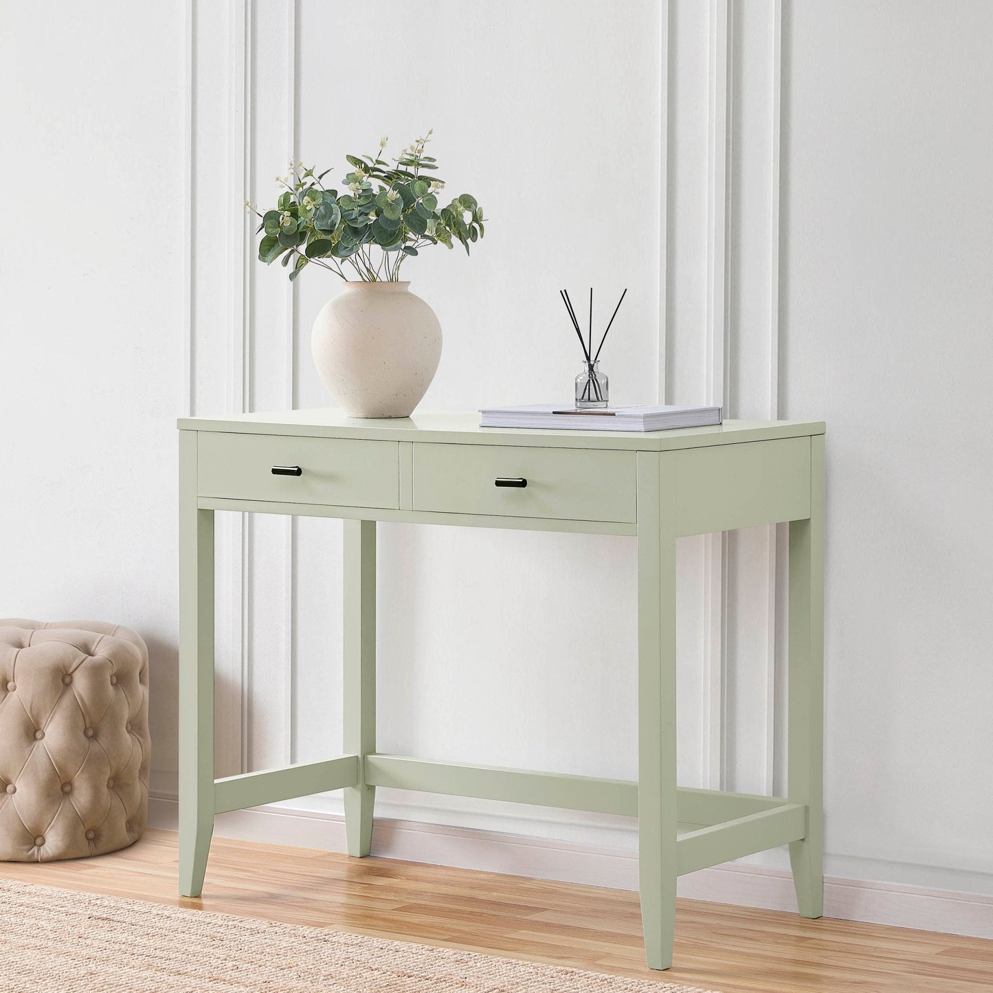 Poppy Console Dressing Table - Sage Green - DUSK