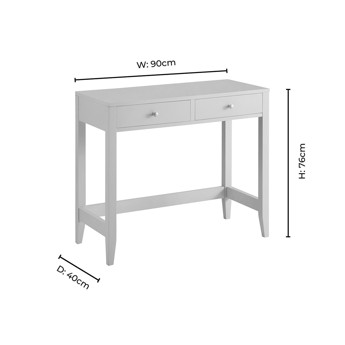 Poppy Console Table - Cream - DUSK