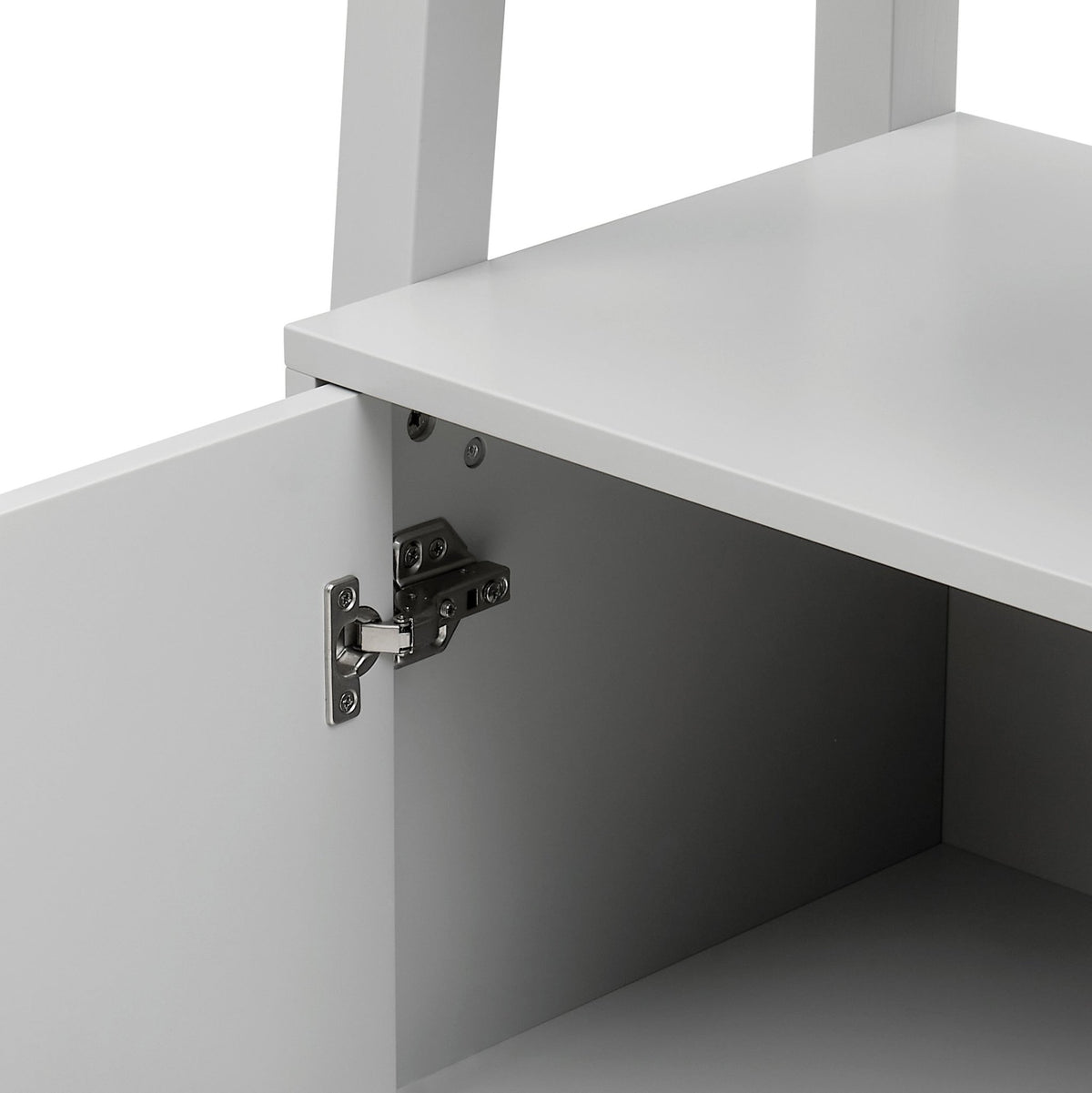 Poppy Hallway Shelf with Cupboard - Grey - DUSK
