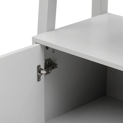 Poppy Hallway Shelf with Cupboard - Grey - DUSK