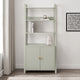 Poppy Hallway Shelf with Cupboard - Sage Green - DUSK