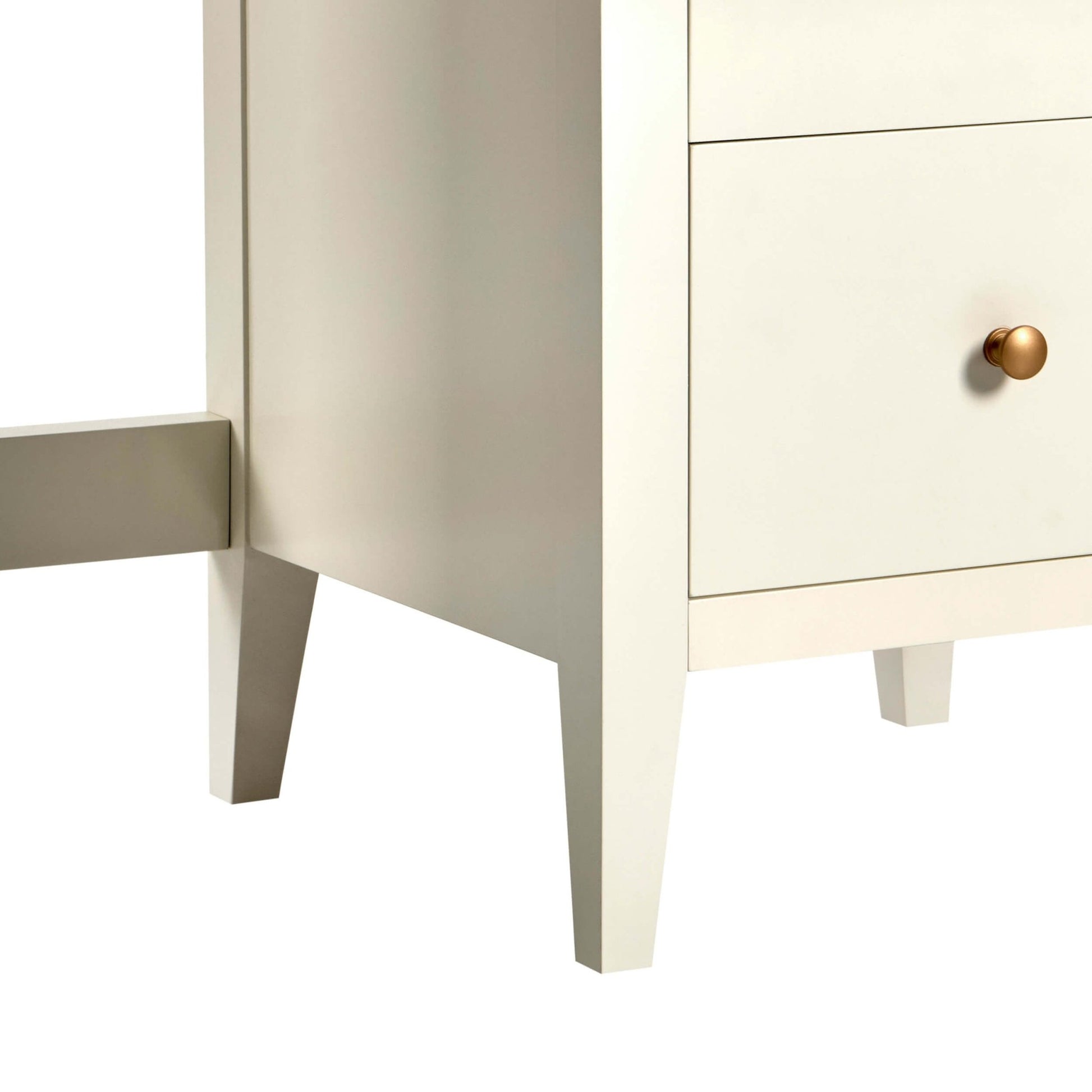Poppy Large Dressing Table with Drawers - Cream - DUSK