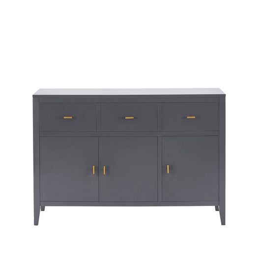 Poppy Large Sideboard - Charcoal - DUSK