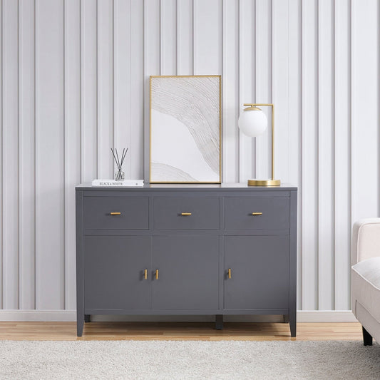 Poppy Large Sideboard - Charcoal - DUSK