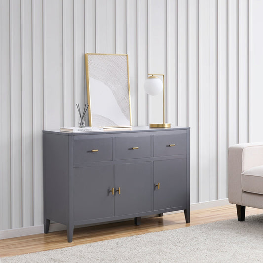 Poppy Large Sideboard - Charcoal - DUSK