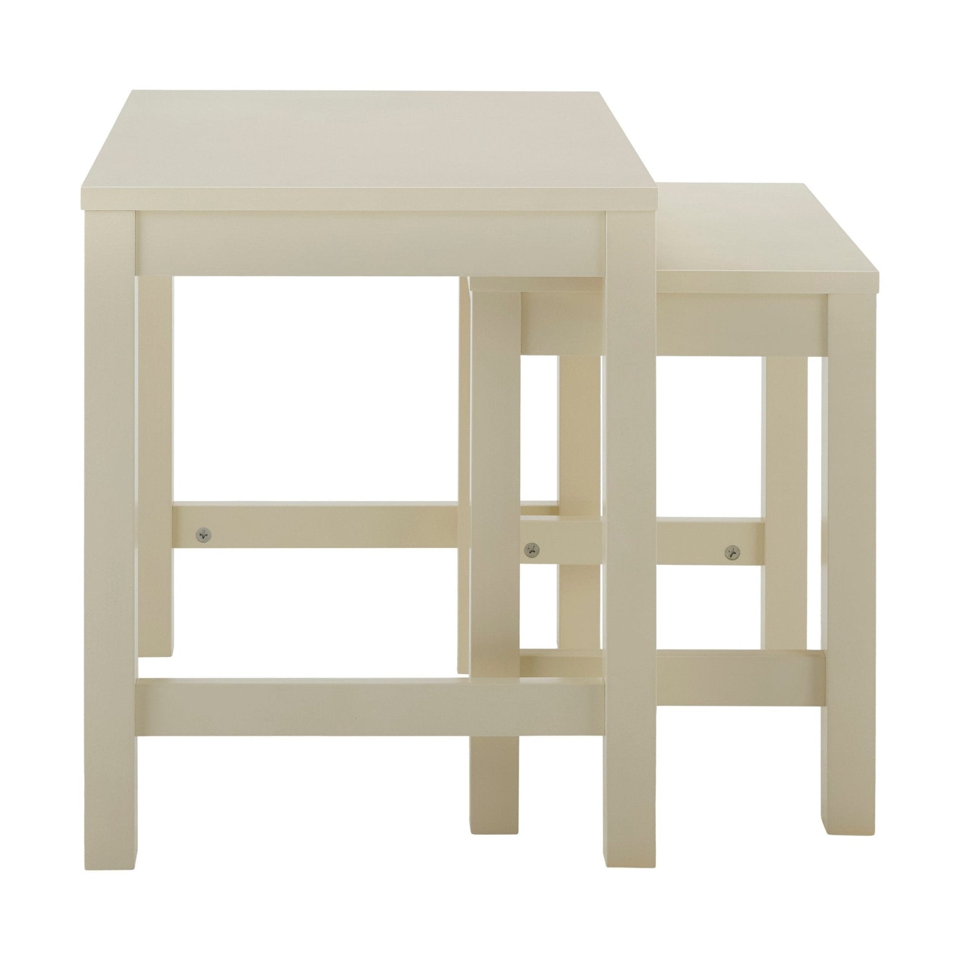 Poppy Nesting Side Table - Cream - DUSK