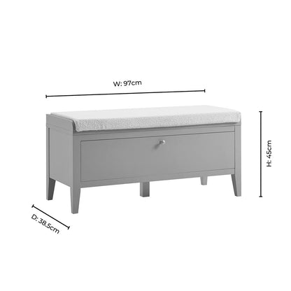 Poppy Seated Storage Cabinet - Taupe - DUSK