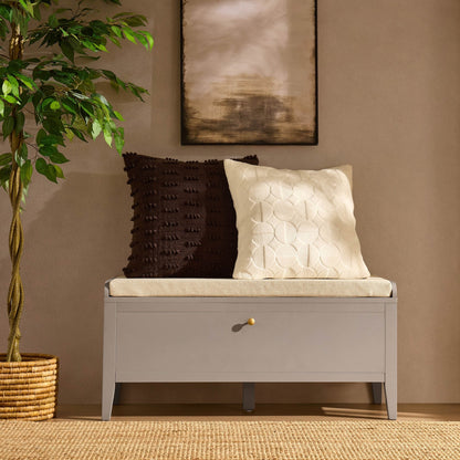 Poppy Seated Storage Cabinet - Taupe - DUSK